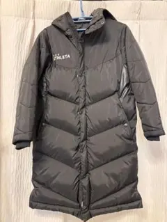【美品】ATHLETA アスレタ ベンチコート ジュニア サイズ140 ブラック
