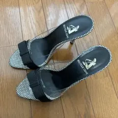 【新品】BOUTIQUE OSAKIハイヒール ブラック/クリア