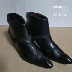 worksショートブーツ24.5cmのサムネイル