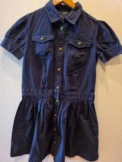 POLO RALPH LAUREN ネイビー 半袖ワンピース