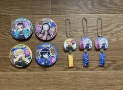 鬼滅の刃 イオンに集え！ 全集中 夏祭り 缶バッジ キーホルダー