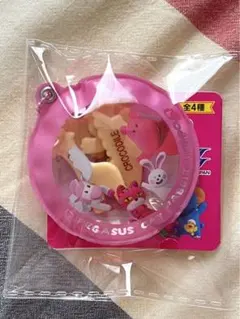 たべっ子どうぶつ　ＴＨＥ　ＭＯＶＩＥ　シャカシャカチャーム 薄ピンク