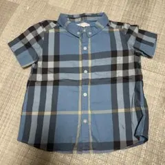 BURBERRY 半袖シャツ 94cm 青系チェック