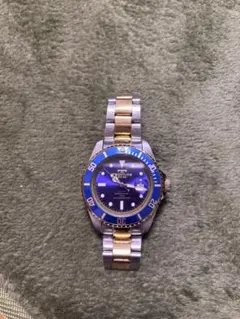 テクノス 青色 時計 ジャンク品扱い