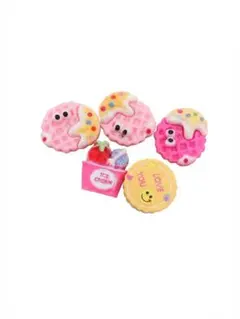 デコパーツ5個セット ワッフル アイスクリーム 手芸 レジン素材