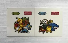 ポケモンパン　ポケモンデコキャラシール　発売25周年記念 2枚セット
