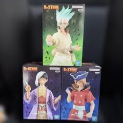Dr.STONE フィギュア　３体セット 石神千空、七海龍水、あさぎりゲン