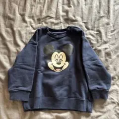ミッキーマウス トレーナー ダークブルー　UNIQLO