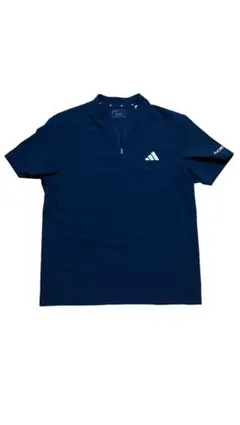 adidas ハーフジップ ポロシャツ ネイビー J/XLのサムネイル