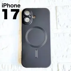 iPhone17 ケース MagSafe対応 耐衝撃 マグセーフ ブラック 黒