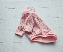 犬服ハンドメイド　ハイネックラグランシャツ　木の実　Ｍ