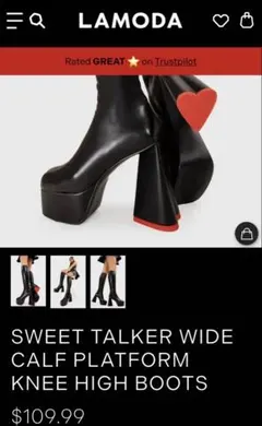 LAMODA Sweet Talker ニーハイブーツ US7 Y2Kのサムネイル