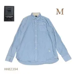 G-STAR RAW ジースターロゥ 長袖シャツ M 水色 ワンポイントロゴのサムネイル