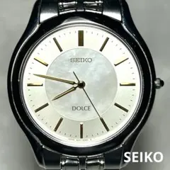 SEIKO DOLCE 腕時計 シルバー　裏蓋記載あり