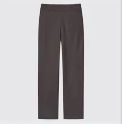 ブラッシュドジャージーストレートパンツ　Brown