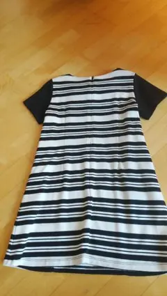 BeBe ストライプ 半袖ワンピース 110