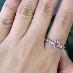 マラヤガーネット 0.71ct / ダイヤ 計0.05ct Pt900 リング - メルカリ