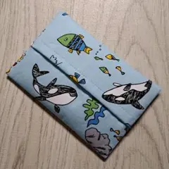 ポケットティッシュケース　☆1529　海の生物柄のサムネイル