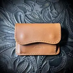 Heaven leather ミニウォレットハンドメイド、ベルギーレザー￼