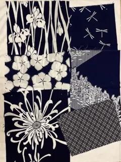 浴衣布　【E】10種ハギレ まとめ売り