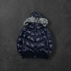 00s old uniqlo ファー ダウンジャケット y2k グランジ 平成