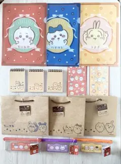 ちいかわ　クリアファイル　メモ帳　ペンケース　シール　紙袋　14点セット