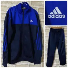 adidas キッズ160 ジャージ上下　セットアップ　アディダス バイカラー