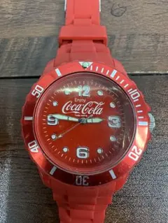 コカコーラ Coca-Cola ヴィンテージ腕時計 赤 アンティーク - メルカリ