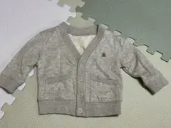 【美品】【子供服】GAP ギャップ グレー カーディガン 12-18months