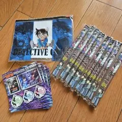 名探偵コナン 文房具セット 2B鉛筆16本 ポーチ1個 シール7枚セット 小学館