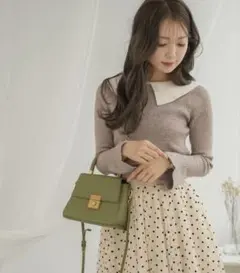 lerevevaniller 襟付き　ニットプルオーバー