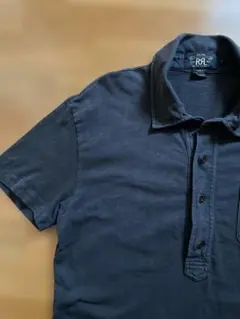 RRL ダブルアールエル インディゴ染めシャドーボーダーパッチポケット 
