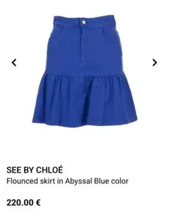 【最終値下げ】 SEE BY CHLOÉ フレアデニムスカート 34