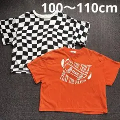 夏物☆半袖Tシャツ 2点セット まとめ売り 100〜110cm ペアマノン