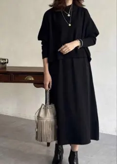 【新品未使用】Croisiere 重ね着ワンピース ニットワンピース