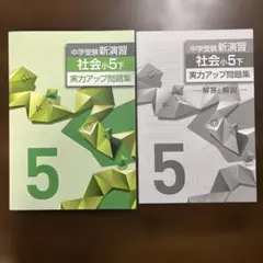 小6年上小5年下小5年上　中学受験新演習 理科 実力アップ問題集　⭐︎解答付き⭐︎ 中学受験 新演習 理科 小5下 実力アップ問題集 - メルカリ