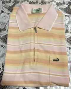 Crocodile ハーフジップ ポロシャツ ボーダー柄のサムネイル