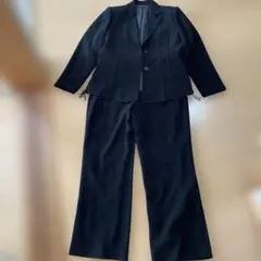 ✨美品✨ブラックパンツスーツ サイドレースアップ