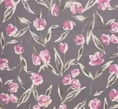 再入荷‼️2.3m*水彩ボタニカル草花*シャツコール*gray pink*生地