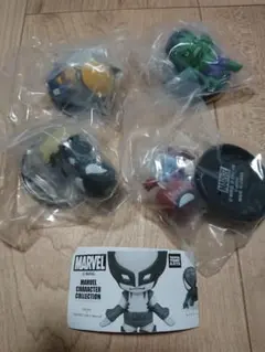 スパイダーマンキャラクターコレクション4種セット　マーベル フィギュア