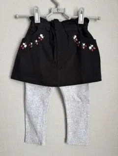 petit main レギンス付きスカート　女の子　90cm
