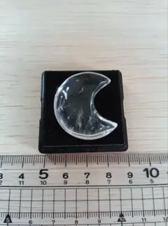 水晶　三日月　美品