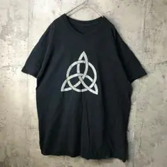 B1236古着　Tシャツ 黒　90s Y2K