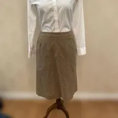 IENA ベージュ タイトスカート ひざ丈