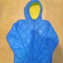 mont-bell リバーシブル ダウンジャケット 青 黄 XS