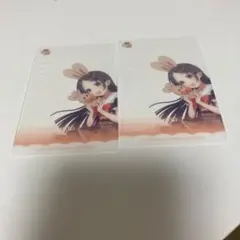 学園アイドルマスター gigo ノベルティ クリアカード 倉本千奈　2点