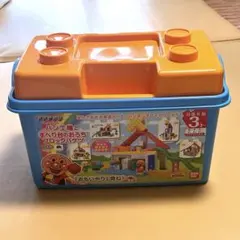 バンダイ アンパンマンブロックラボ　パン工場とすべり台のおうちブロックバケツ