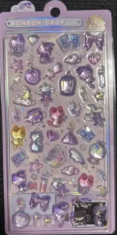 【正規品】ボンボンドロップシール　まじょねこ