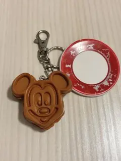 ディズニーリゾート　ミッキー　ワッフル　キーホルダー　キーチェーン