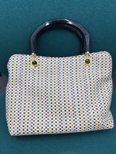 チェック柄ハンドバッグ 中型